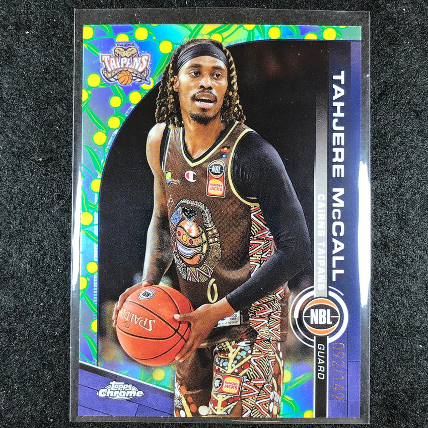2023-24 Topps Chrome NBL TAHJERE MCCALL Base Golden Wattle 92/149 #29