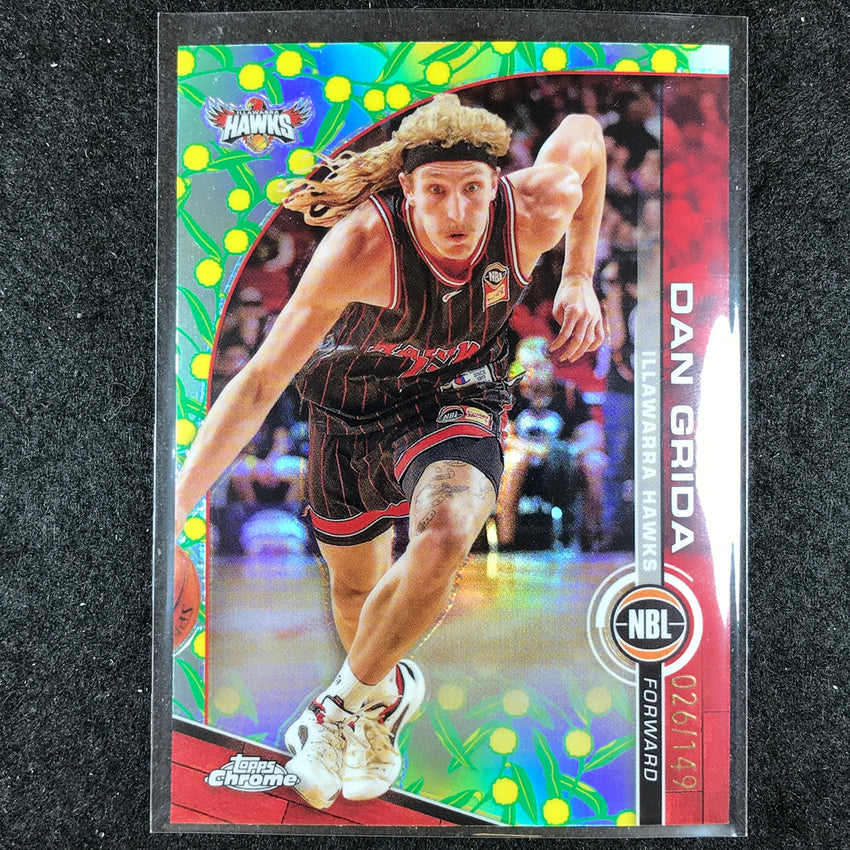 2023-24 Topps Chrome NBL DAN GRIDA Base Golden Wattle 26/149 #32