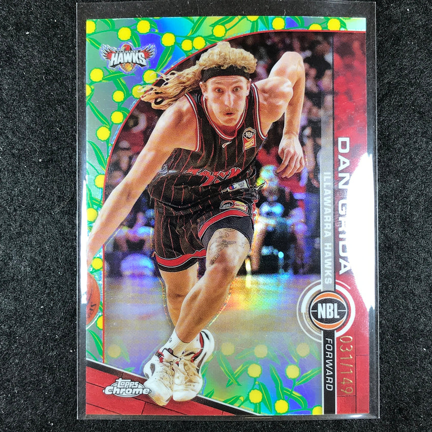 2023-24 Topps Chrome NBL DAN GRIDA Base Golden Wattle 31/149 #32