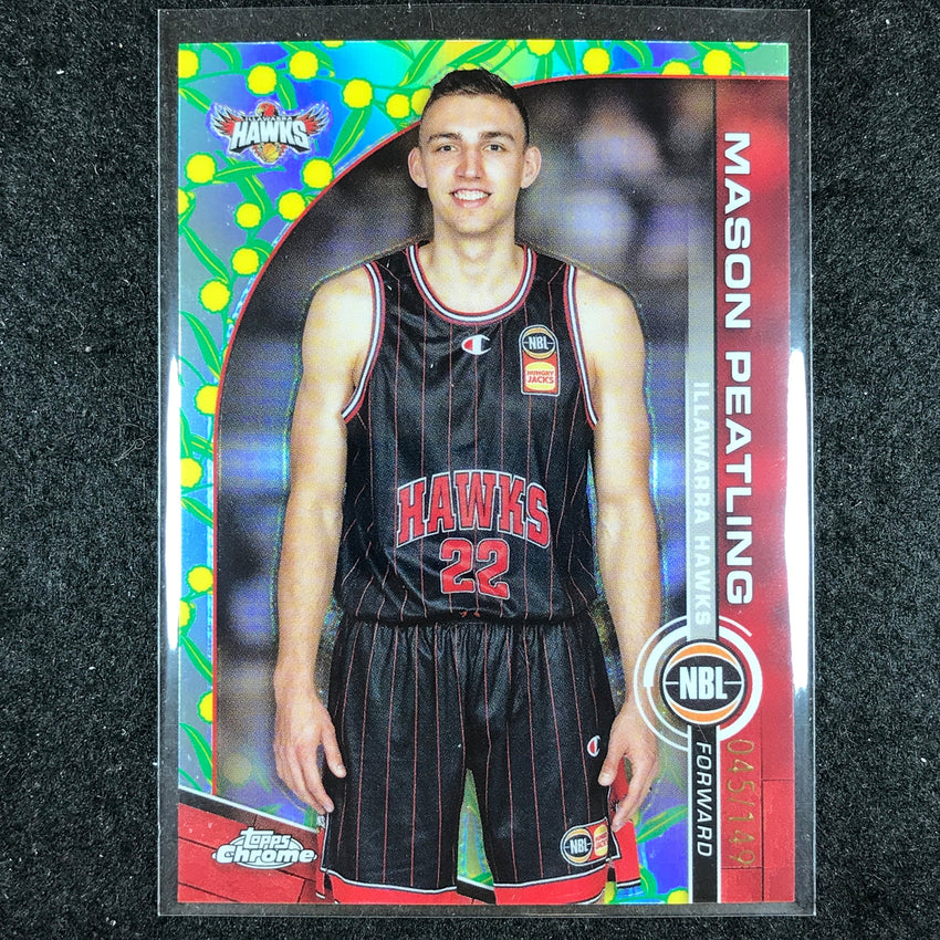 2023-24 Topps Chrome NBL MASON PEATLING Base Golden Wattle 45/149 #35