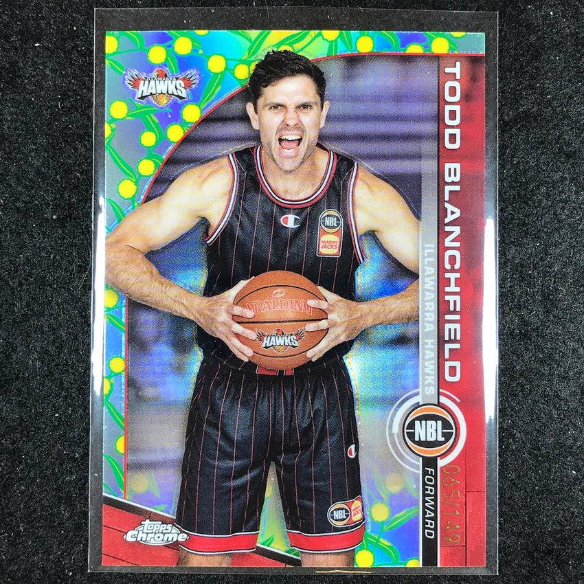 2023-24 Topps Chrome NBL TODD BLANCHFIELD Base Golden Wattle 65/149 #37