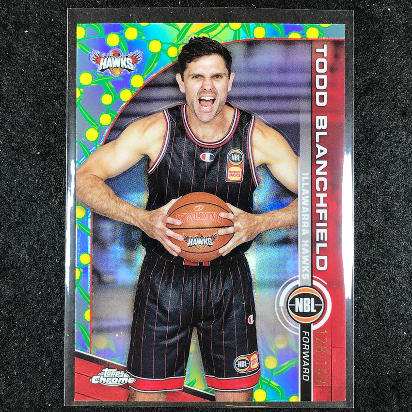 2023-24 Topps Chrome NBL TODD BLANCHFIELD Base Golden Wattle 128/149 #37