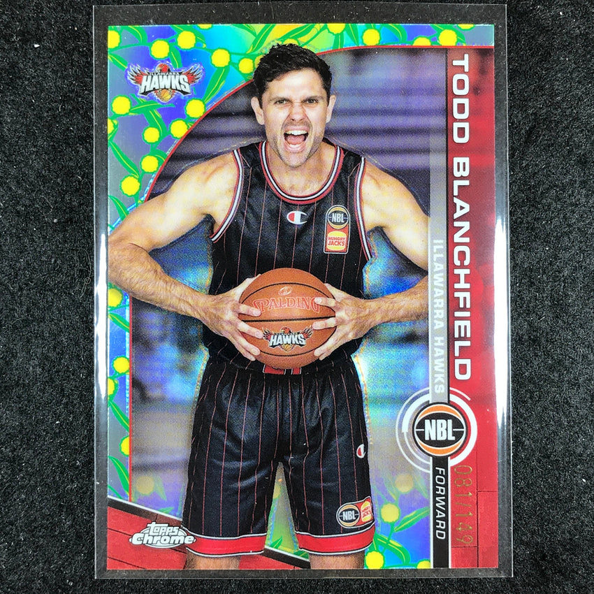 2023-24 Topps Chrome NBL TODD BLANCHFIELD Base Golden Wattle 81/149 #37