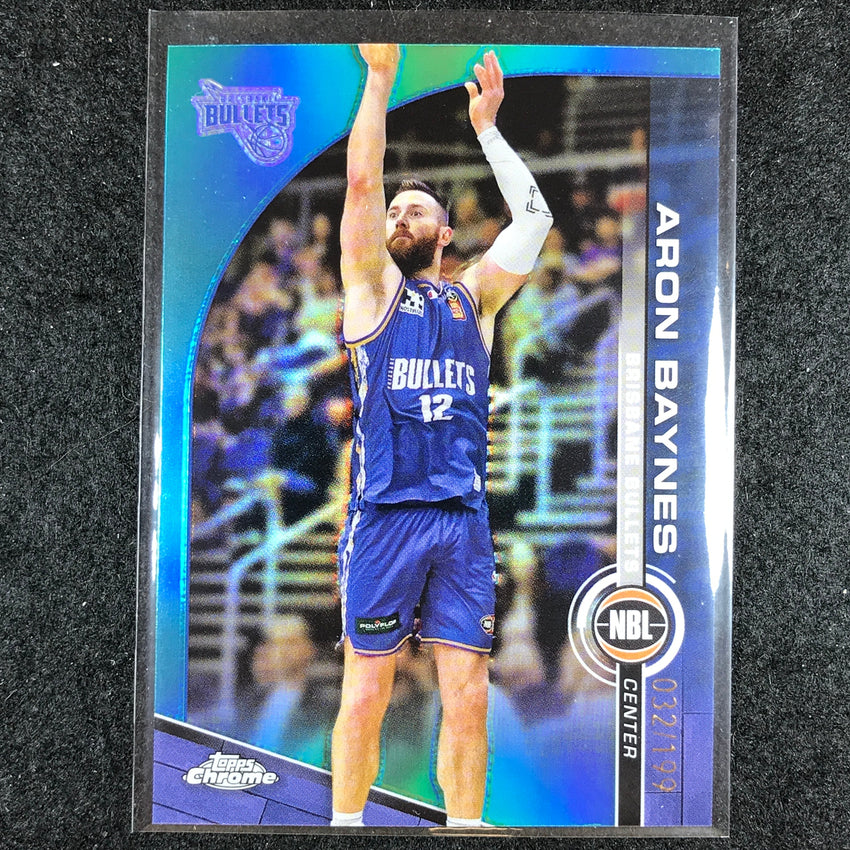 2023-24 Topps Chrome NBL ARON BAYNES Base Aqua 32/199 #11