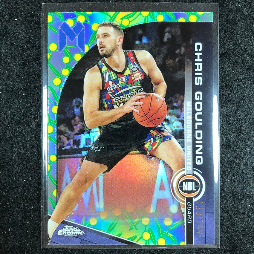 2023-24 Topps Chrome NBL CHRIS GOULDING Base Golden Wattle 130/149 #44