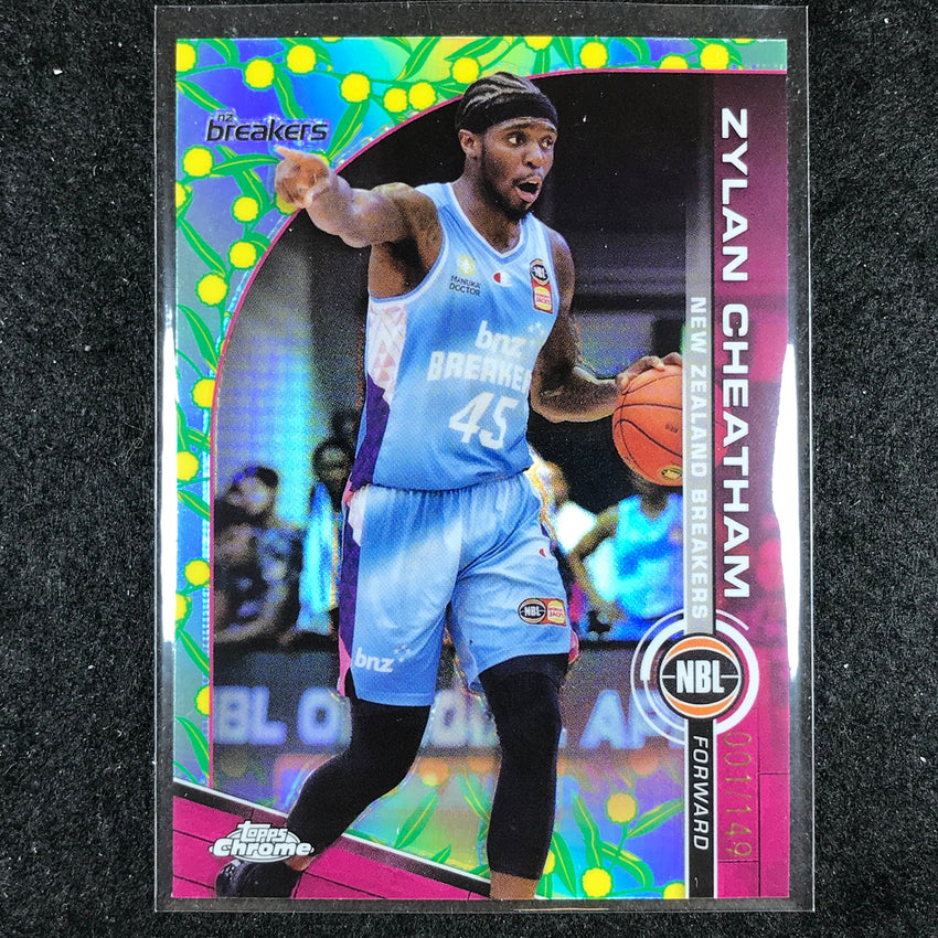 2023-24 Topps Chrome NBL ZYLAN CHEATHAM Base Golden Wattle 1/149 #51