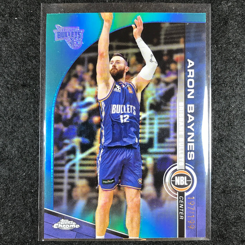 2023-24 Topps Chrome NBL ARON BAYNES Base Aqua 197/199 #11