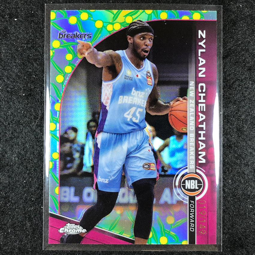 2023-24 Topps Chrome NBL ZYLAN CHEATHAM Base Golden Wattle 19/149 #51