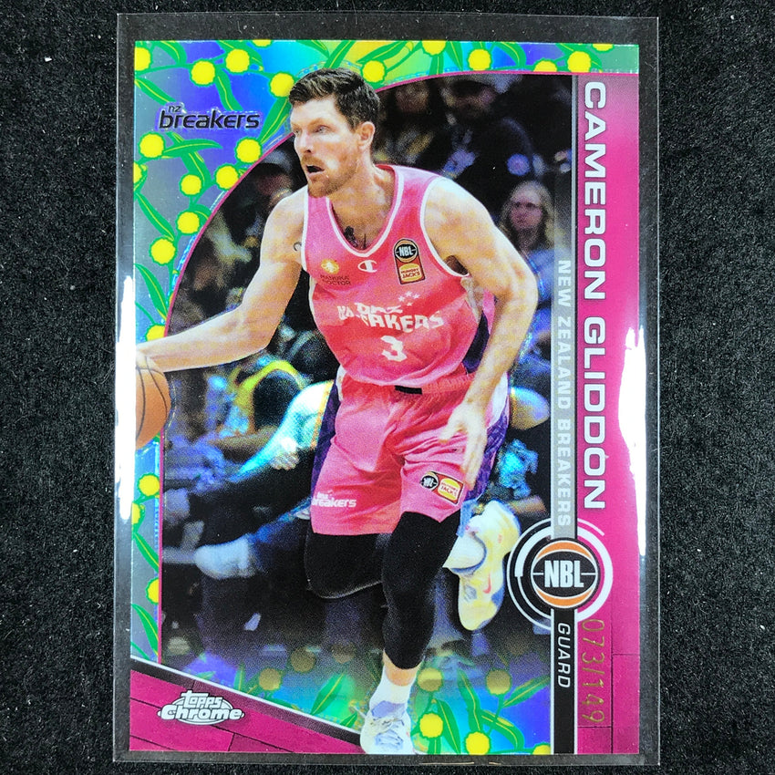 2023-24 Topps Chrome NBL CAMERON GLIDDON Base Golden Wattle 73/149 #53