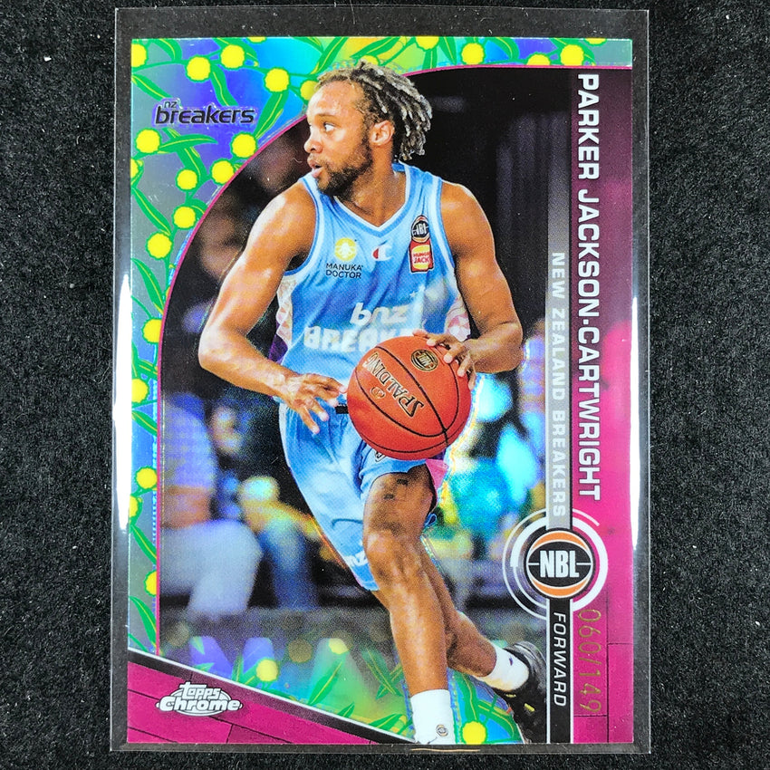 2023-24 Topps Chrome NBL PARKER JACKSON-CARTWRIGHT Base Golden Wattle 60/149 #54