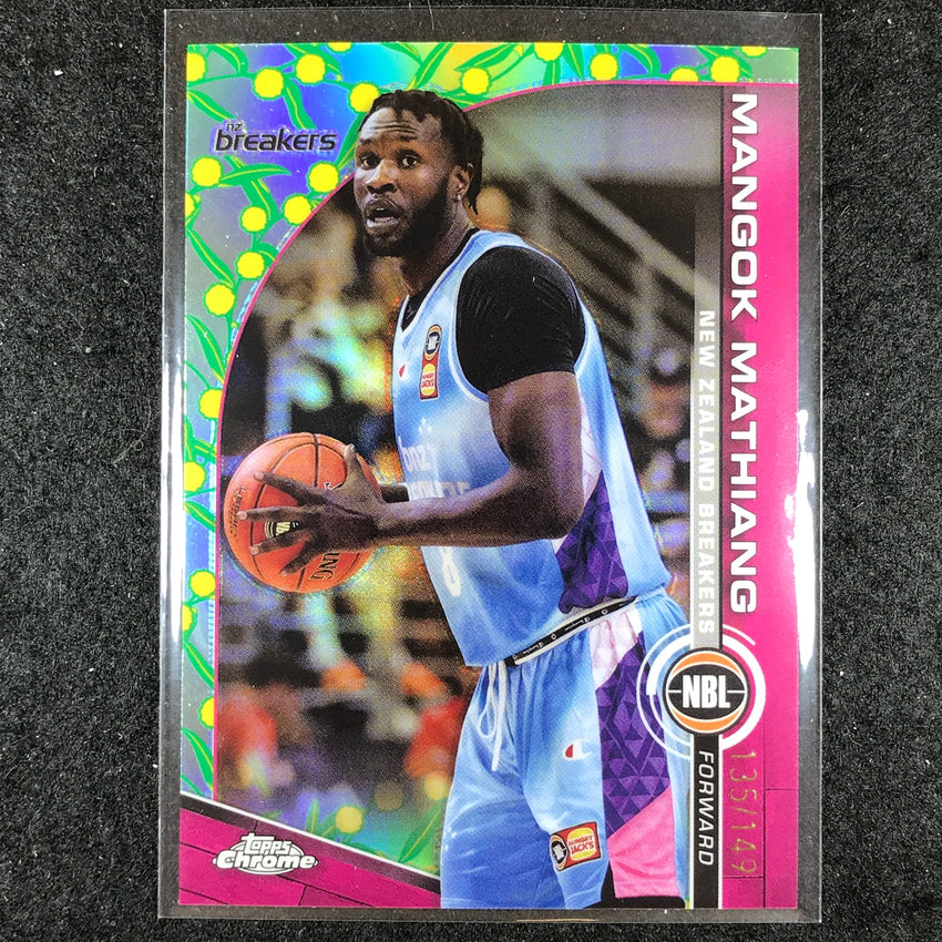2023-24 Topps Chrome NBL MANGOK MATHIANG Base Golden Wattle 135/149 #57