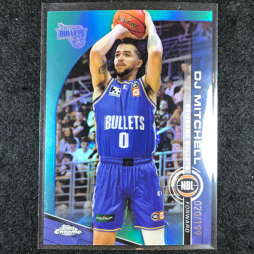 2023-24 Topps Chrome NBL DJ MITCHELL Base Aqua 20/199 #12