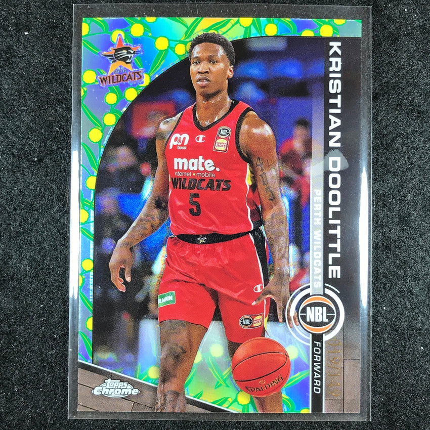 2023-24 Topps Chrome NBL KRISTIAN DOOLITTLE Base Golden Wattle 19/149 #65