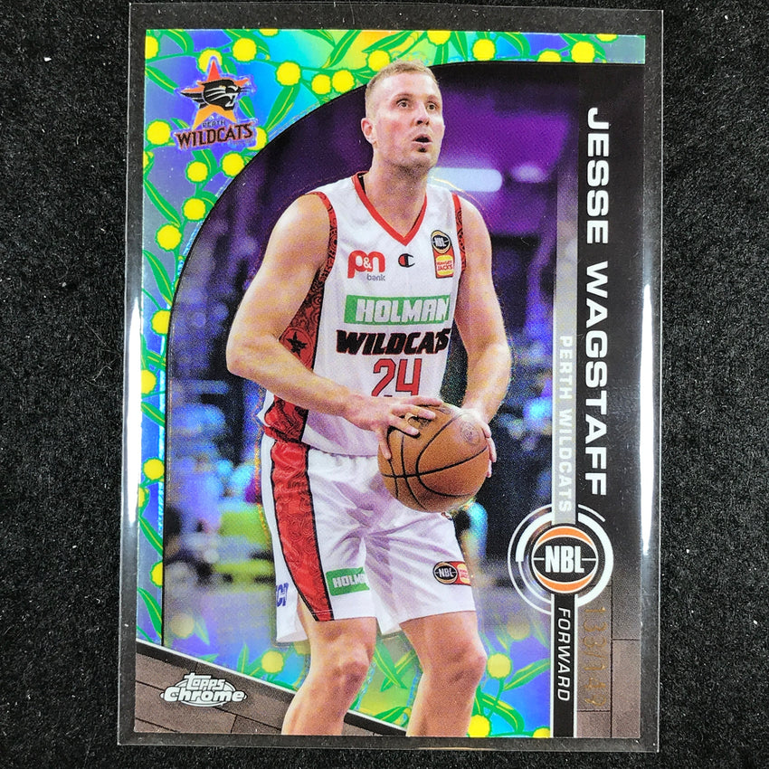2023-24 Topps Chrome NBL JESSE WAGSTAFF Base Golden Wattle 133/149 #67