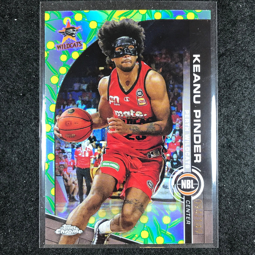 2023-24 Topps Chrome NBL KEANU PINDER Base Golden Wattle 94/149 #68