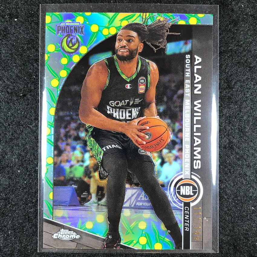 2023-24 Topps Chrome NBL ALAN WILLIAMS Base Golden Wattle 111/149 #73