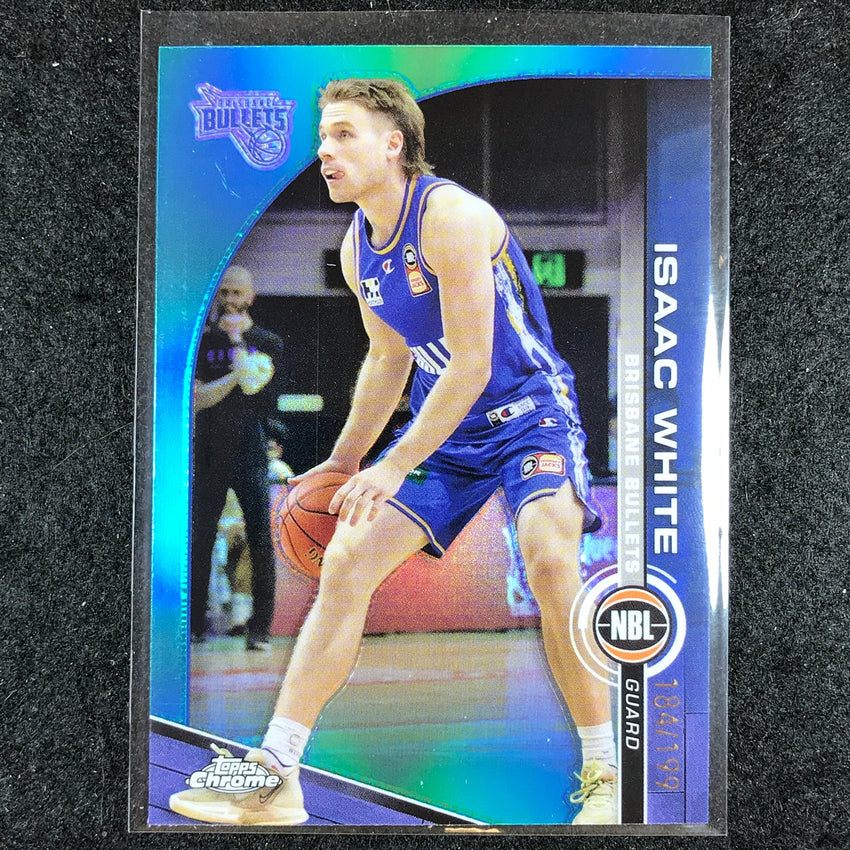 2023-24 Topps Chrome NBL ISAAC WHITE Base Aqua 184/199 #13