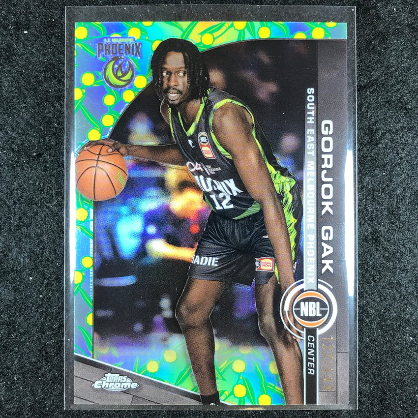 2023-24 Topps Chrome NBL GORJOK GAK Base Golden Wattle 127/149 #75