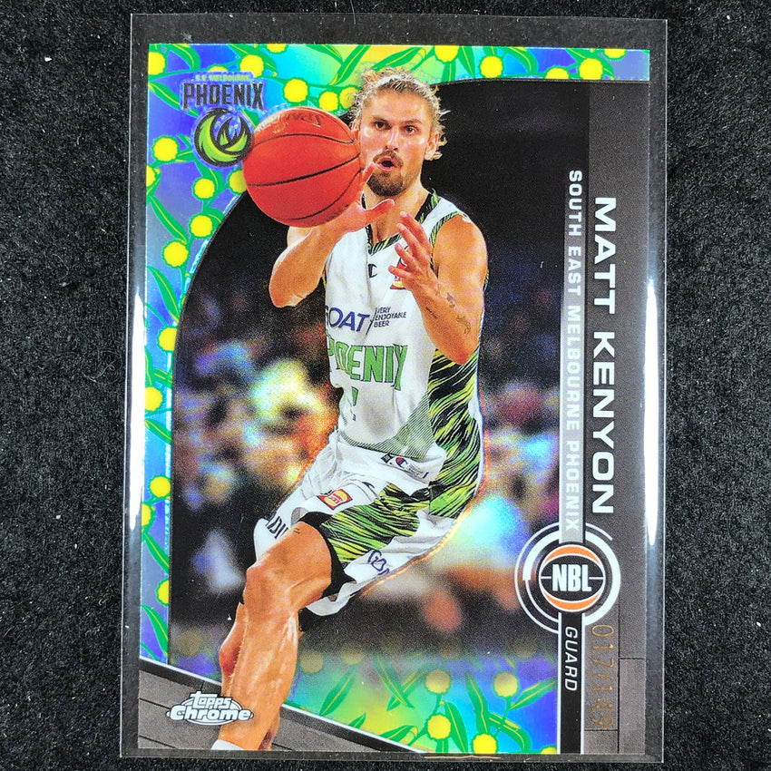 2023-24 Topps Chrome NBL MATT KENYON Base Golden Wattle 17/149 #76