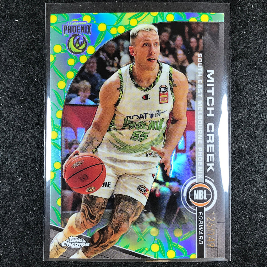 2023-24 Topps Chrome NBL MITCH CREEK Base Golden Wattle 126/149 #77