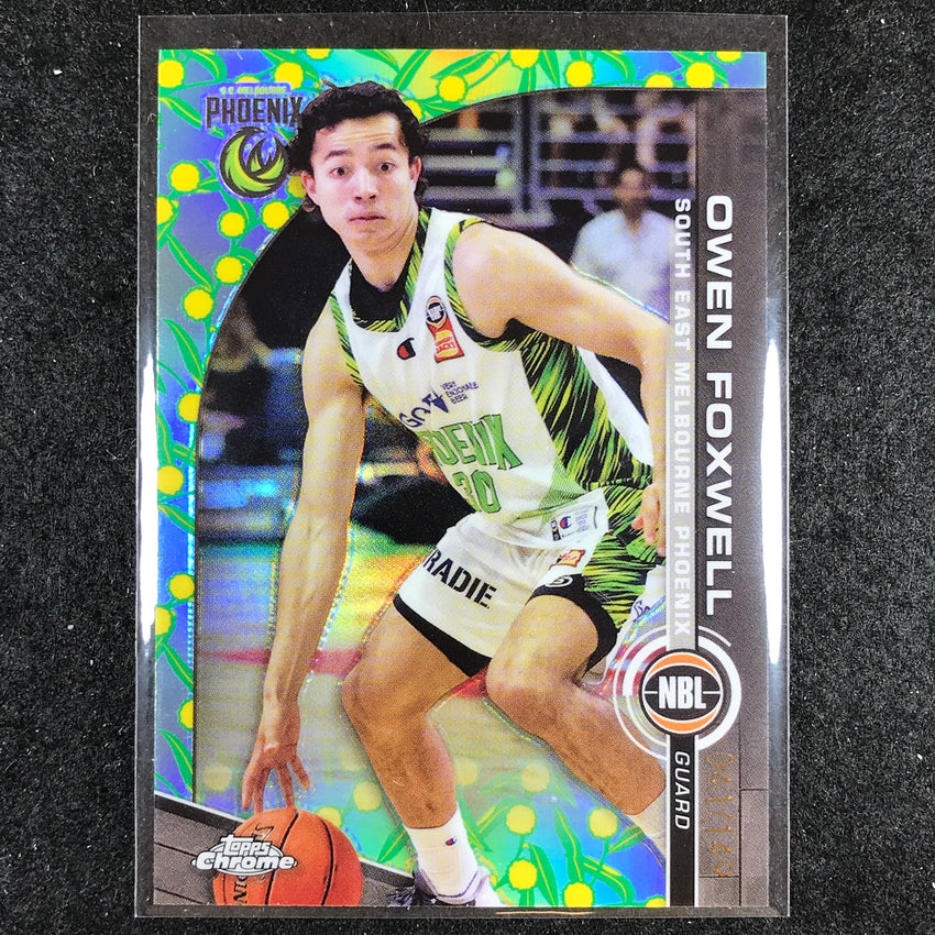 2023-24 Topps Chrome NBL OWEN FOXWELL Base Golden Wattle 41/149 #78