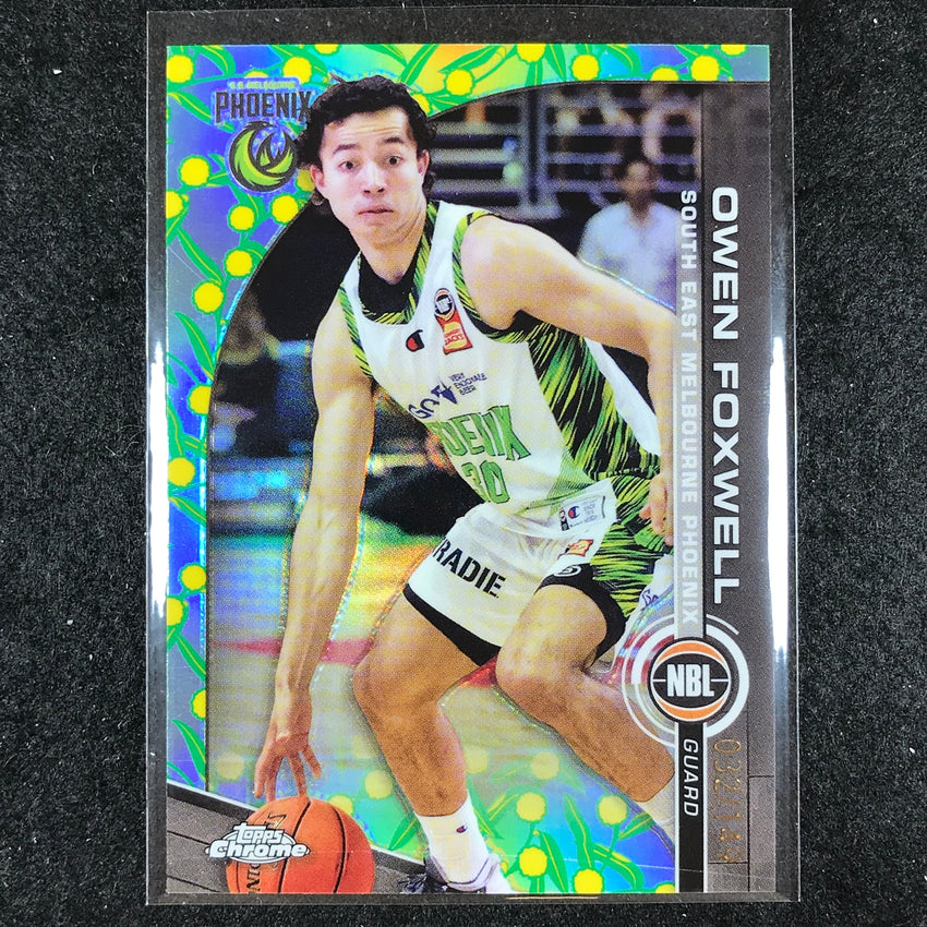 2023-24 Topps Chrome NBL OWEN FOXWELL Base Golden Wattle 32/149 #78