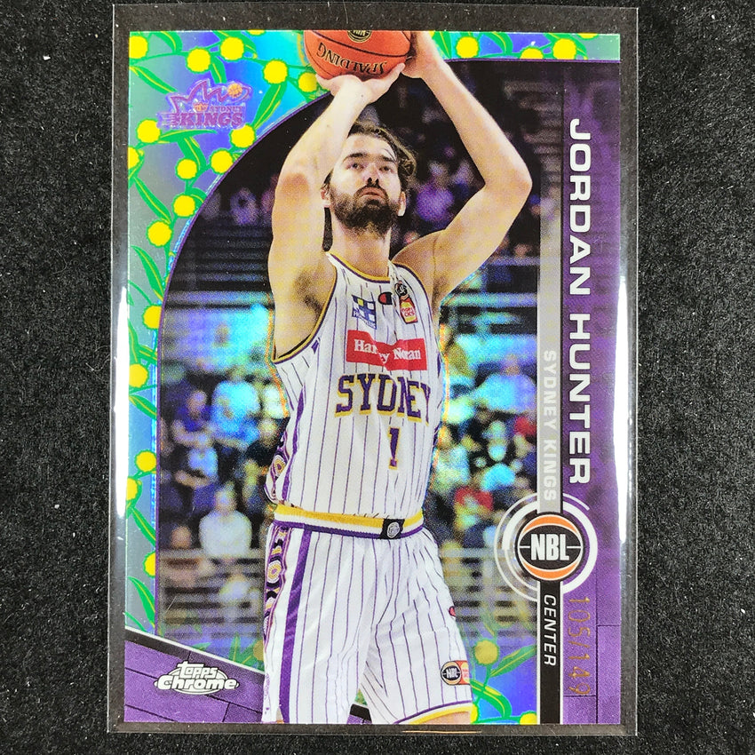 2023-24 Topps Chrome NBL JORDAN HUNTER Base Golden Wattle 105/149 #81