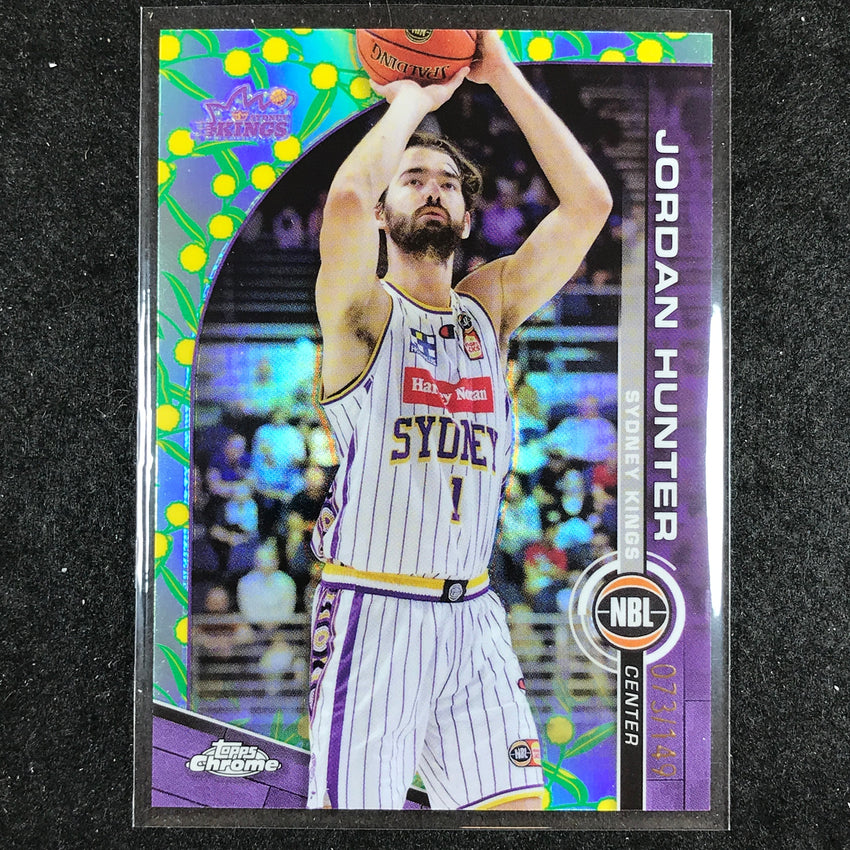 2023-24 Topps Chrome NBL JORDAN HUNTER Base Golden Wattle 73/149 #81