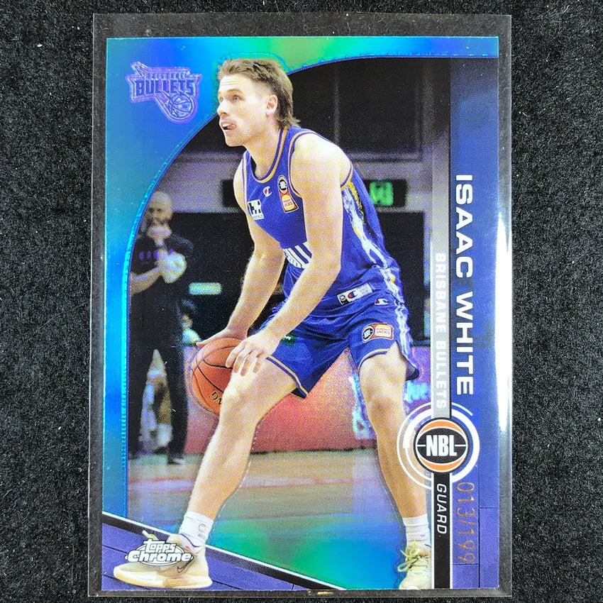 2023-24 Topps Chrome NBL ISAAC WHITE Base Aqua 13/199 #13