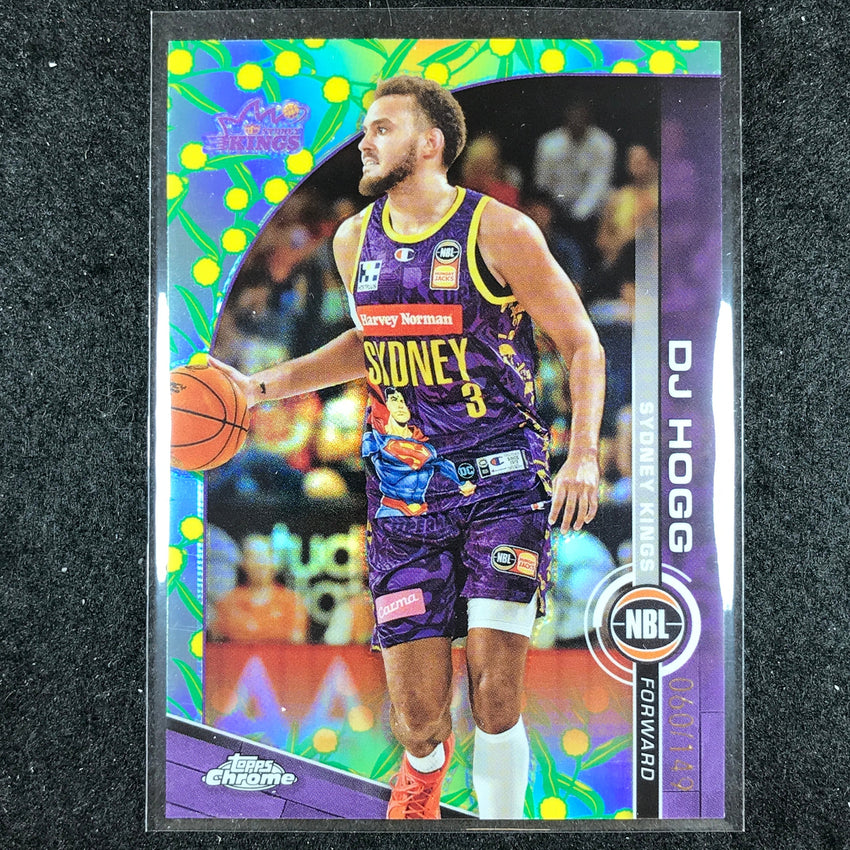 2023-24 Topps Chrome NBL DJ HOGG Base Golden Wattle 60/149 #84
