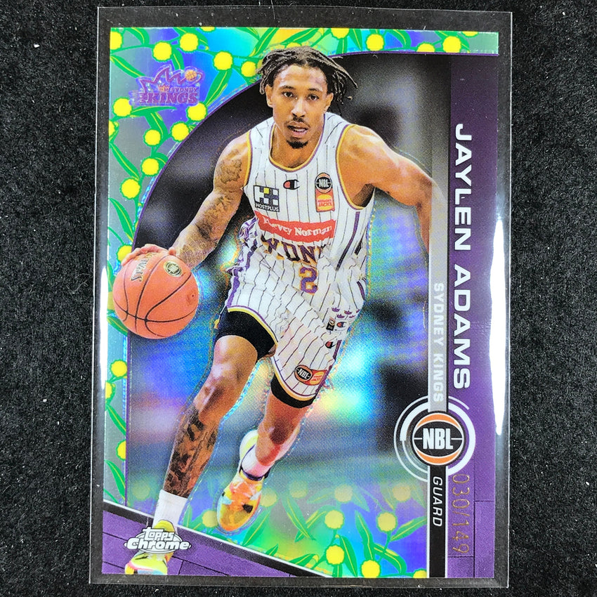 2023-24 Topps Chrome NBL JAYLEN ADAMS Base Golden Wattle 30/149 #89