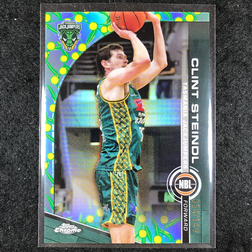 2023-24 Topps Chrome NBL CLINT STEINDL Base Golden Wattle 54/149 #92