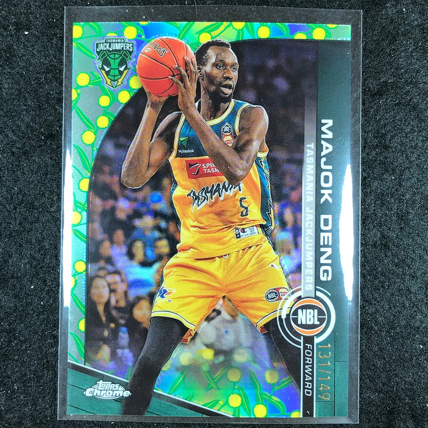 2023-24 Topps Chrome NBL MAJOK DENG Base Golden Wattle 131/149 #95