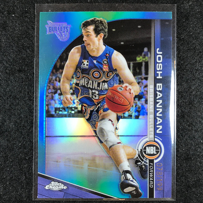 2023-24 Topps Chrome NBL JOSH BANNAN Base Aqua 78/199 #14