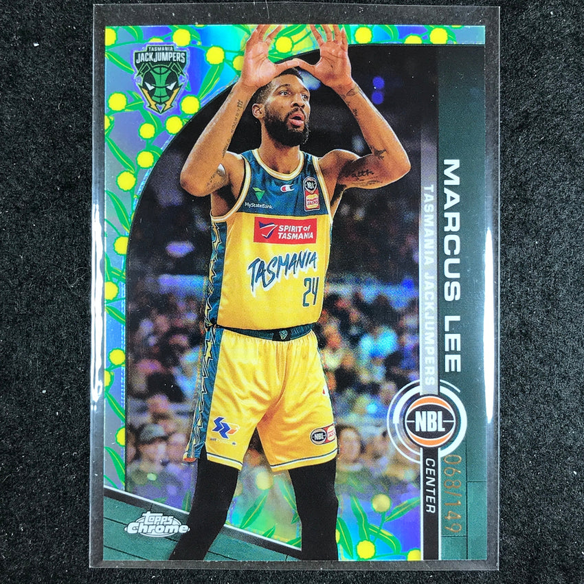 2023-24 Topps Chrome NBL MARCUS LEE Base Golden Wattle 68/149 #98