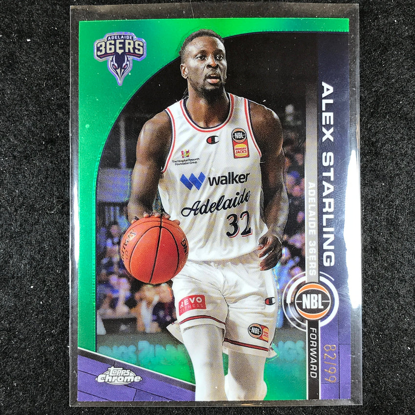 2023-24 Topps Chrome NBL ALEX STARLING Base Green 82/99 #1