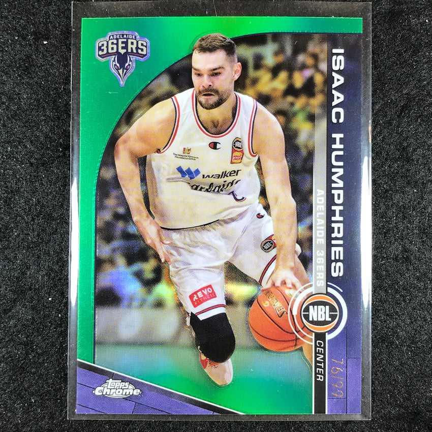2023-24 Topps Chrome NBL ISAAC HUMPHRIES Base Green 76/99 #3