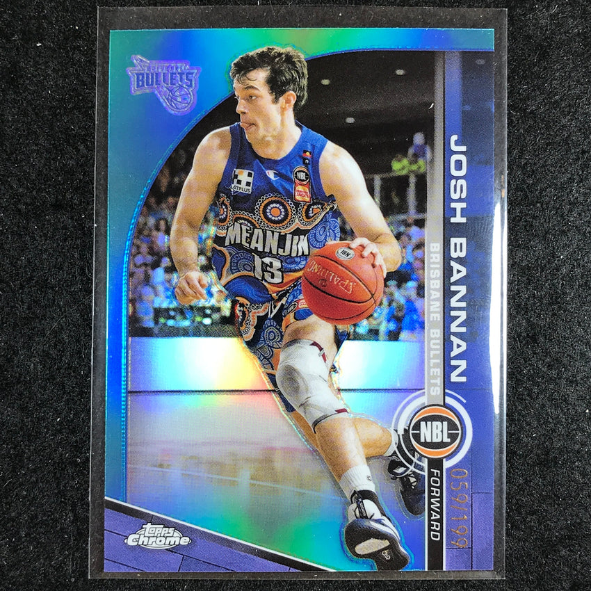 2023-24 Topps Chrome NBL JOSH BANNAN Base Aqua 59/199 #14