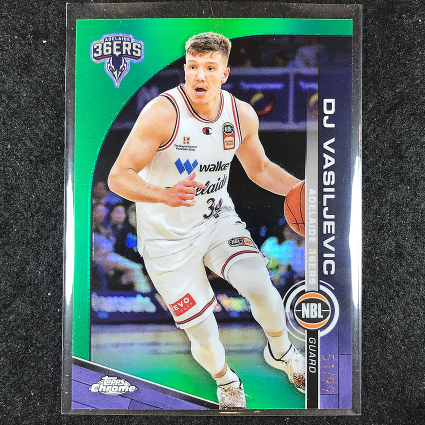 2023-24 Topps Chrome NBL DJ VASILJEVIC Base Green 51/99 #8