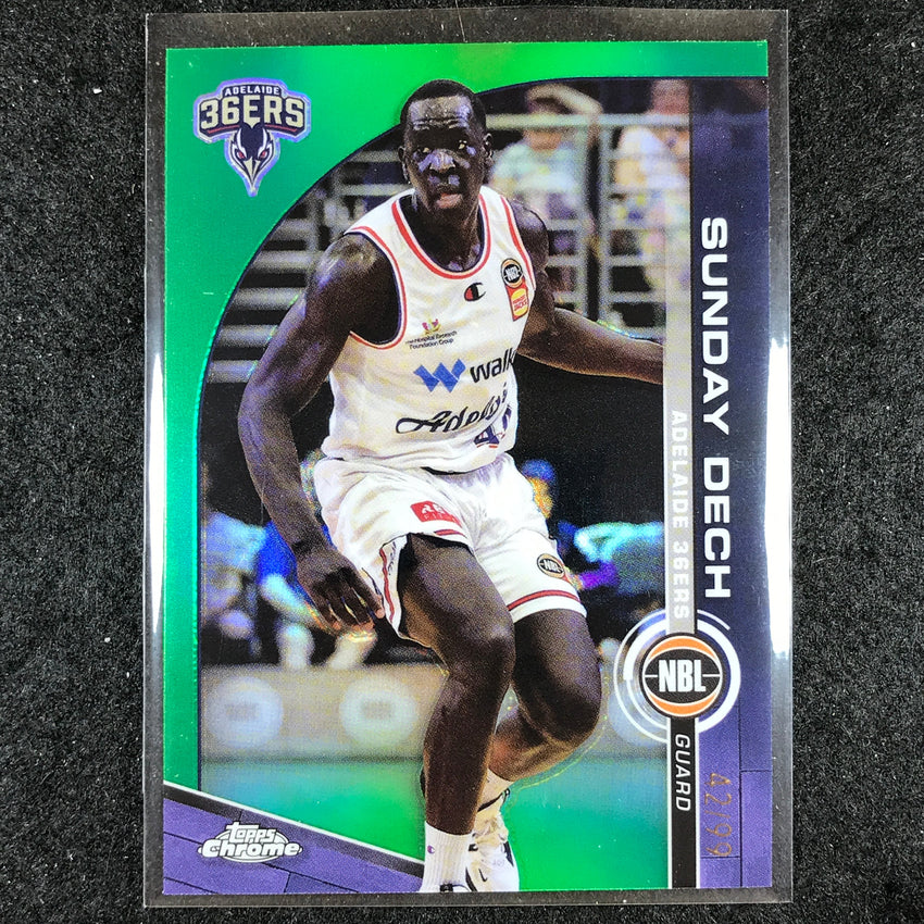2023-24 Topps Chrome NBL SUNDAY DECH Base Green 42/99 #9