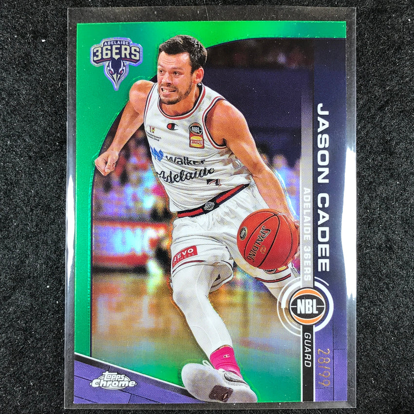 2023-24 Topps Chrome NBL JASON CADEE Base Green 28/99 #10
