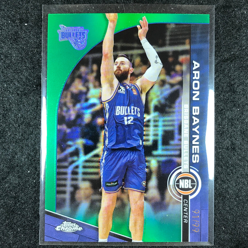 2023-24 Topps Chrome NBL ARON BAYNES Base Green 91/99 #11