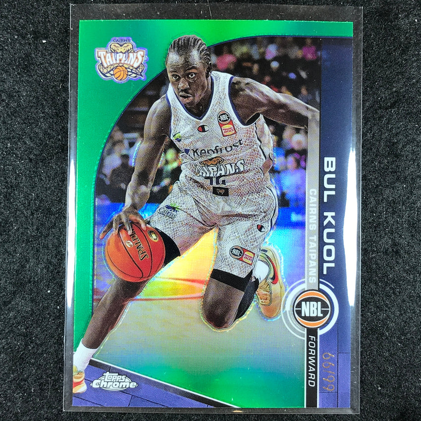 2023-24 Topps Chrome NBL BUL KUOL Base Green 66/99 #23