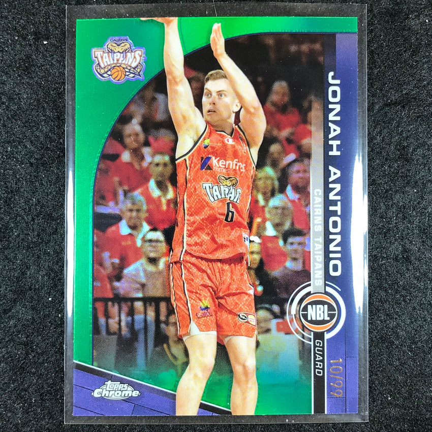 2023-24 Topps Chrome NBL JONAH ANTONIO Base Green 10/99 #24