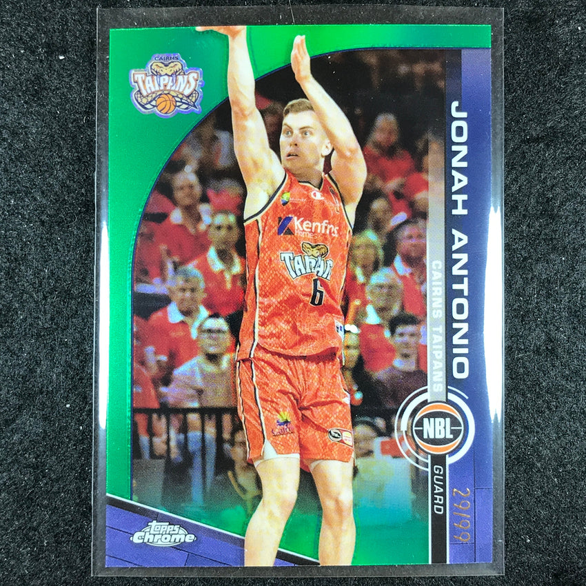 2023-24 Topps Chrome NBL JONAH ANTONIO Base Green 29/99 #24