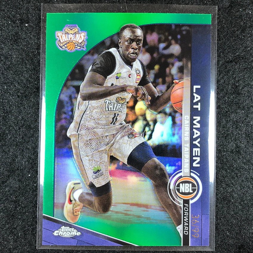 2023-24 Topps Chrome NBL LAT MAYEN Base Green 36/99 #25