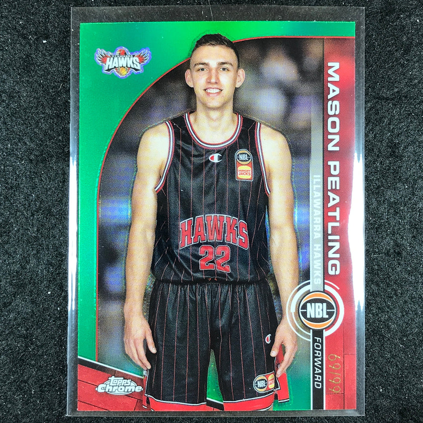 2023-24 Topps Chrome NBL MASON PEATLING Base Green 69/99 #35