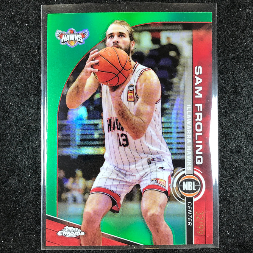 2023-24 Topps Chrome NBL SAM FROLING Base Green 32/99 #36