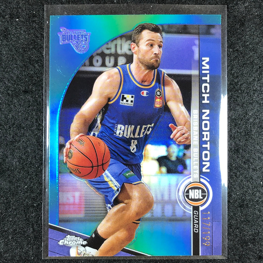 2023-24 Topps Chrome NBL MITCH NORTON Base Aqua 117/199 #15