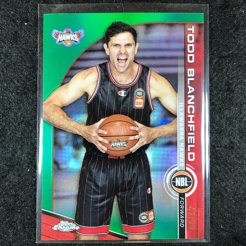 2023-24 Topps Chrome NBL TODD BLANCHFIELD Base Green 47/99 #37